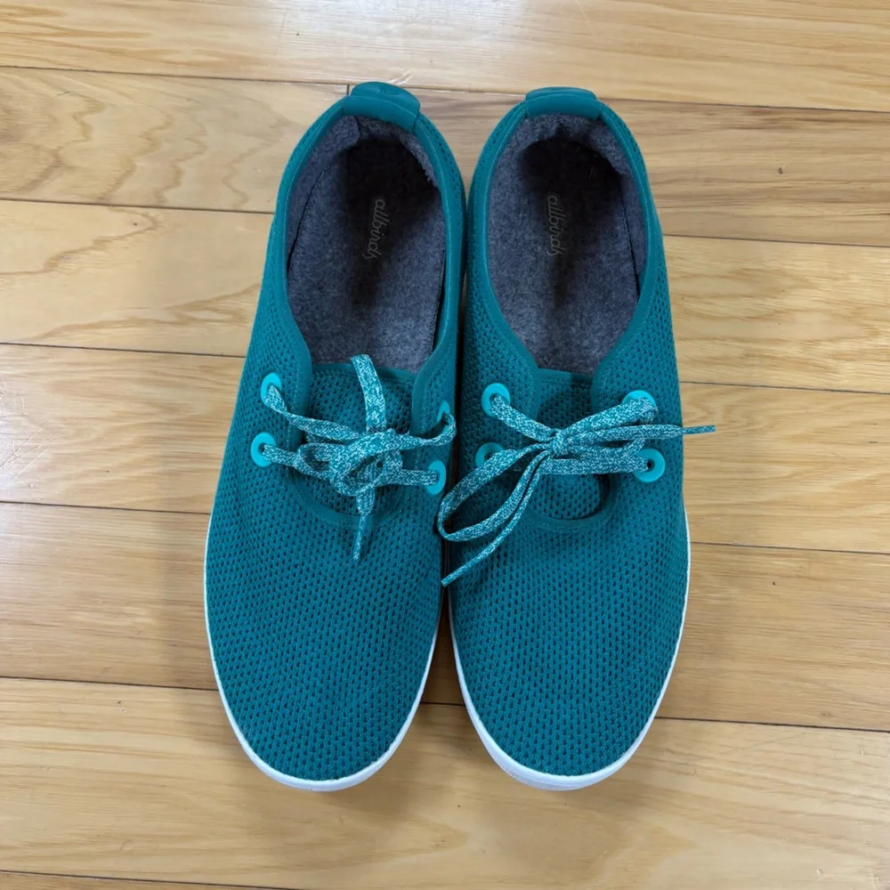 Allbirds Tree Skippers Mens Sz 14 Teal Boat Shoes Low Top Sneakers